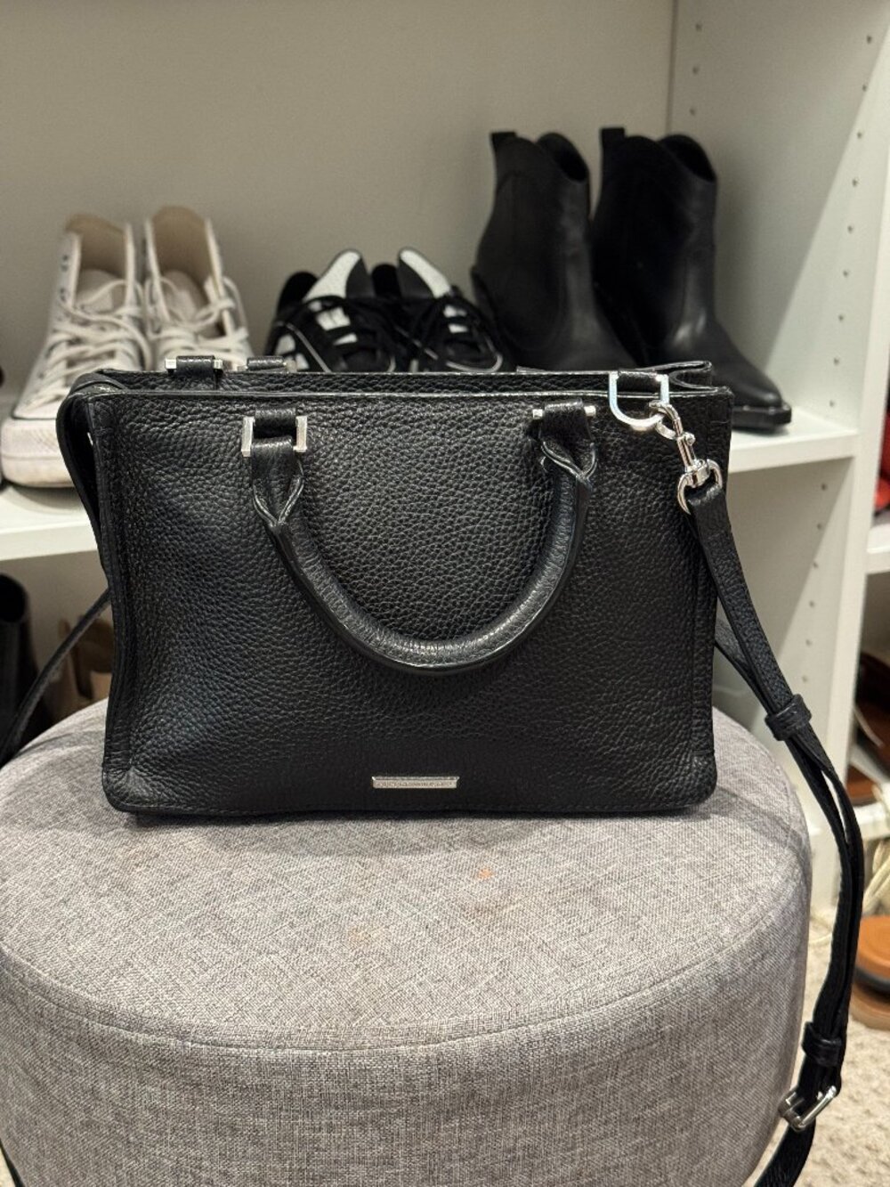 Rebecca Minkoff Regan Black Leather Crossbody